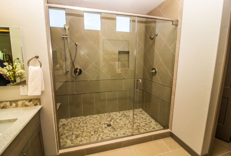 Bathroom with Frameless Glass Shower