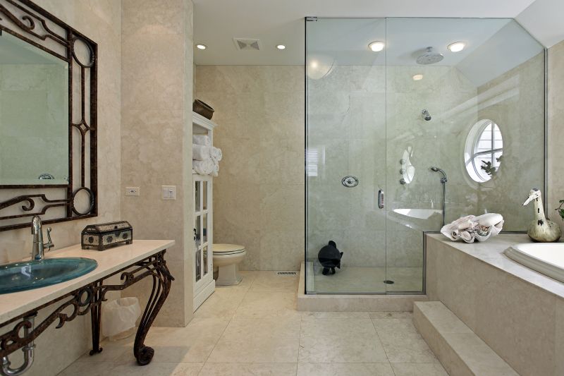 Luxury Shower with Glass Panels