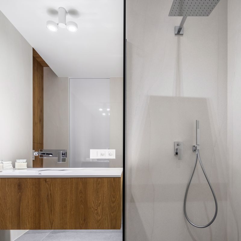 Beautiful Shower with Modern Fixtures